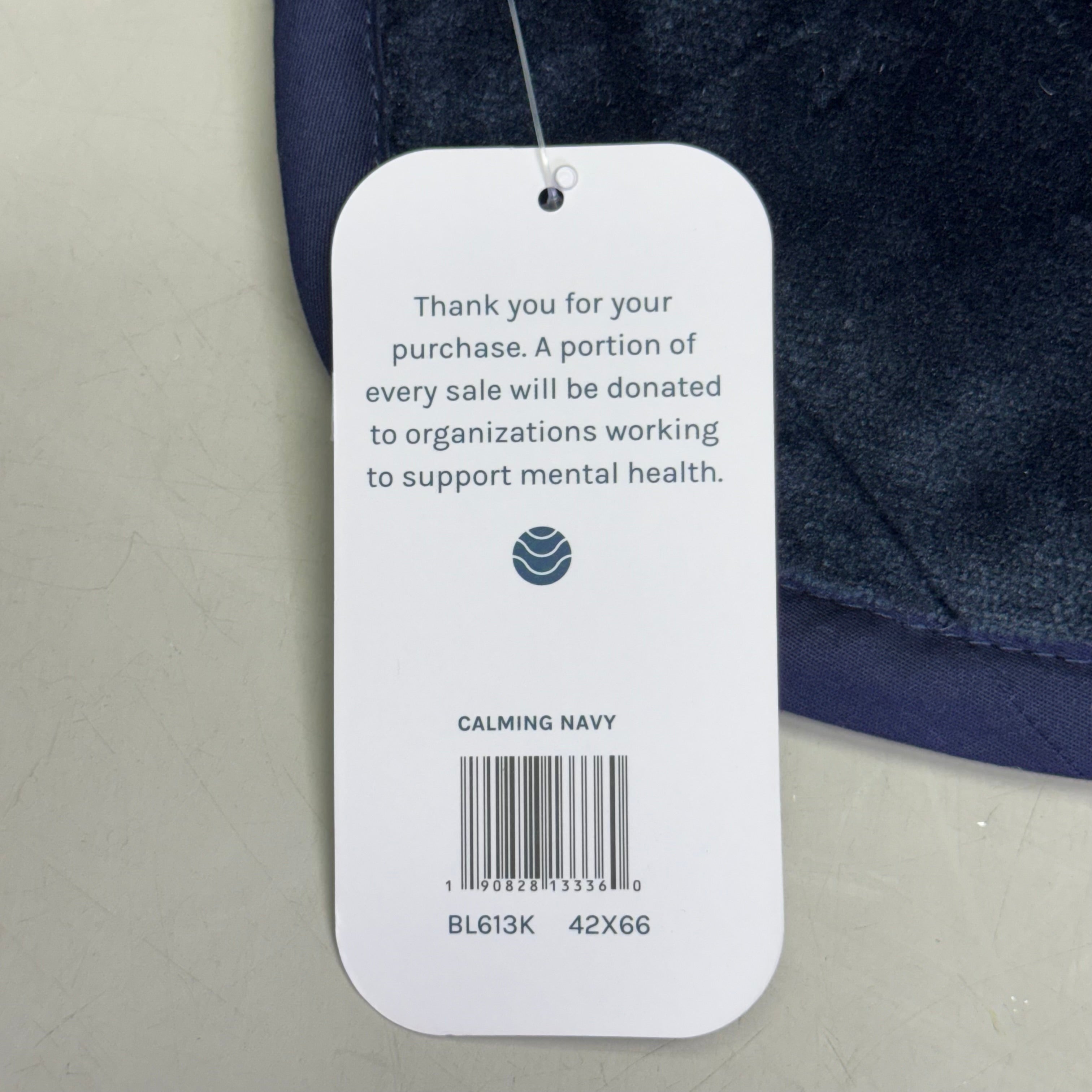 THERA Weighted Blanket Sz 42" x 66", Calming Navy BL613K