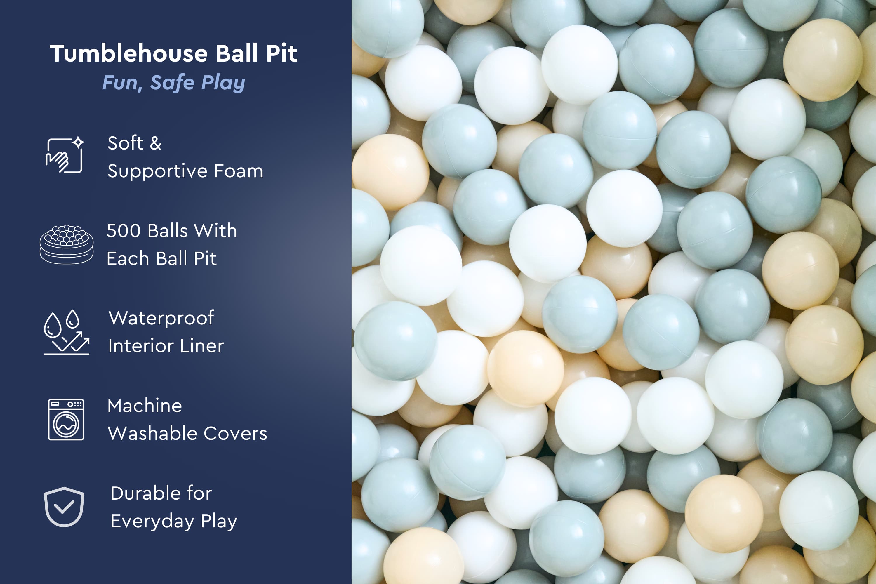 TumbleHouse Bundle (Ball Pit + Ramp + Stairs)