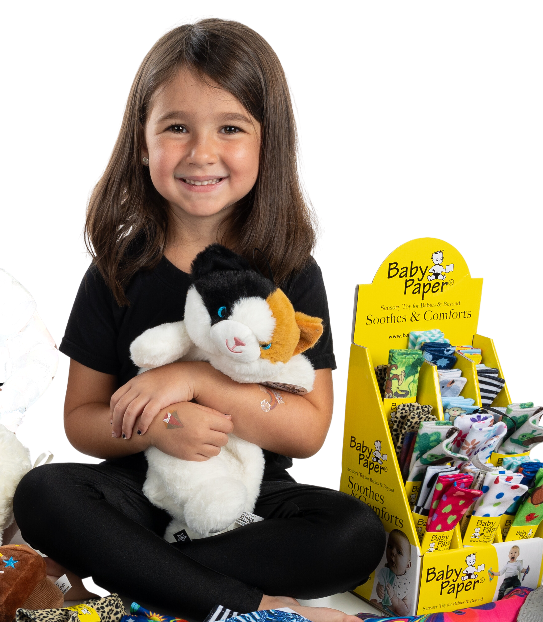 Crinkle Cuddler-Sensory Plush Cat