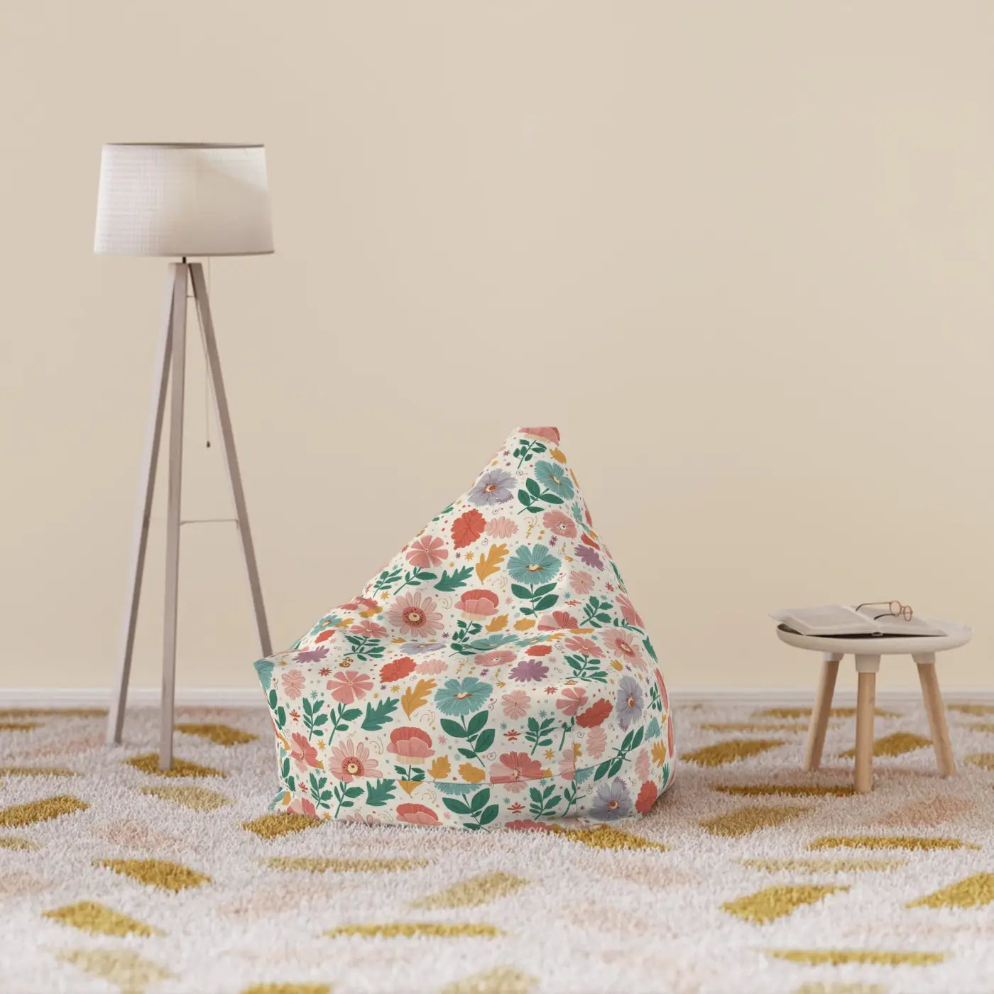 Floral Bean Bags – Durable Polyester - Dipaliz